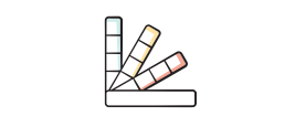Color swatch fan
