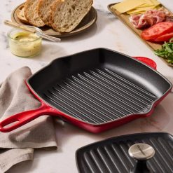 Alternative view of Le Creuset Online Traditional Square Skillet Grill and Panini Press Set - Traditional Square Skillet Grill and Panini Press Set