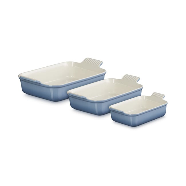 Le Creuset Online Heritage 3-Piece Rectangular Baking Dish Set - Heritage 3-Piece Rectangular Baking Dish Set - Image 7