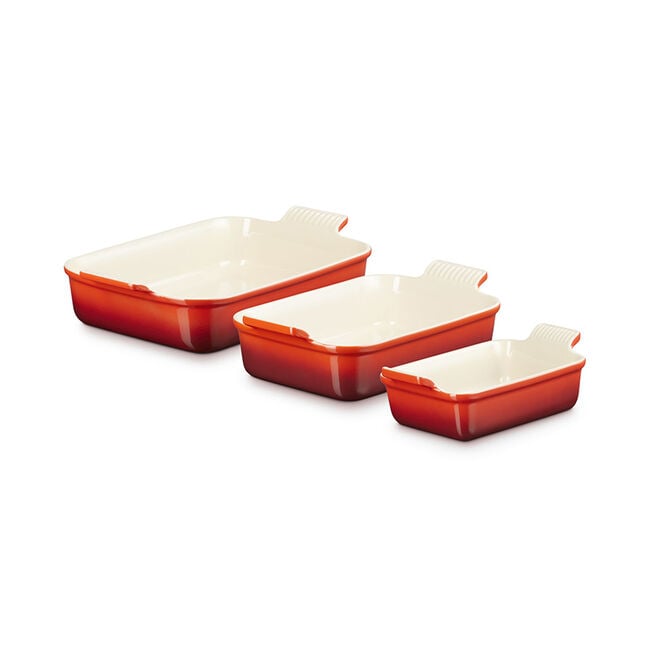 Le Creuset Online Heritage 3-Piece Rectangular Baking Dish Set - Heritage 3-Piece Rectangular Baking Dish Set - Image 15