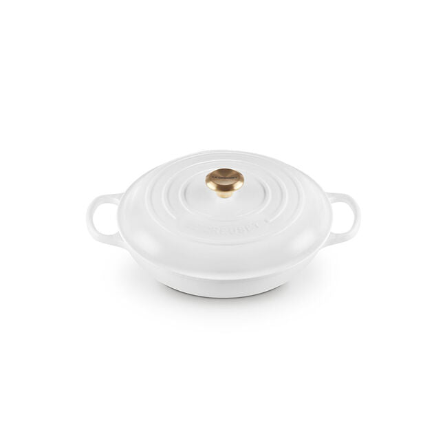 Le Creuset Online Signature Braiser with Gold Knob - Signature Braiser with Gold Knob