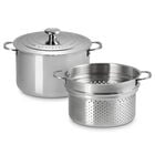 Le Creuset Online Signature Stainless Steel Stockpot with Colander Insert - Signature Stainless Steel Stockpot with Colander Insert - Image 9