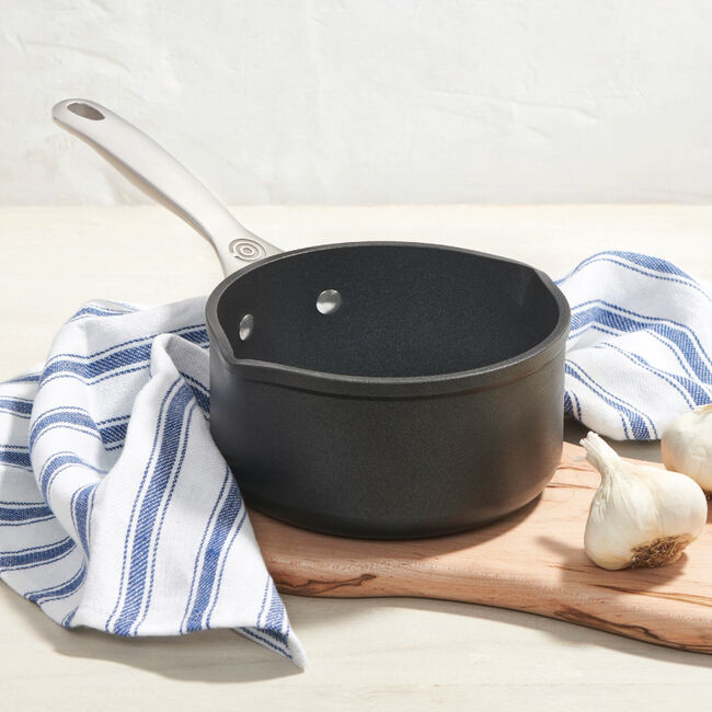 Le Creuset Online Toughened Non-stick PRO Saucepan with Dual Pour Spouts - Toughened Non-stick PRO Saucepan with Dual Pour Spouts