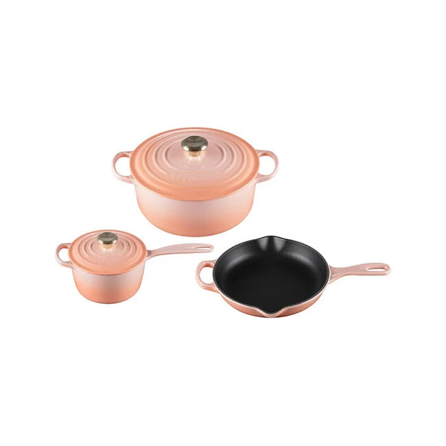 Le Creuset Online Signature Enameled Cast Iron 5-Piece lec27ware Set - Signature Enameled Cast Iron 5-Piece lec27ware Set - Image 9