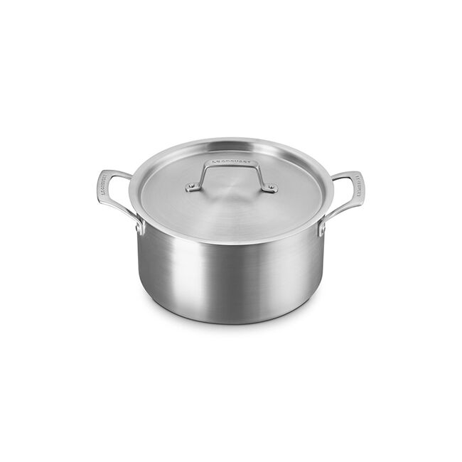 Le Creuset Online Essential Stainless Steel Deep Round Stockpot - Essential Stainless Steel Deep Round Stockpot - Image 3