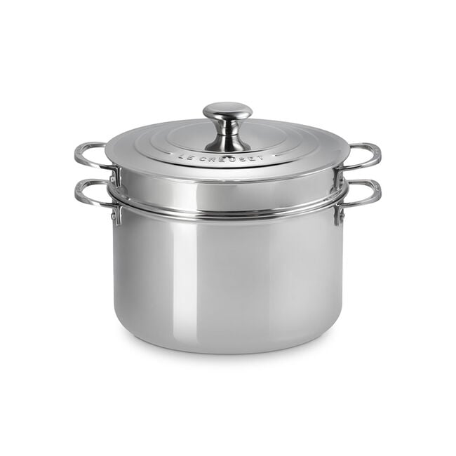 Le Creuset Online Signature Stainless Steel Stockpot with Colander Insert - Signature Stainless Steel Stockpot with Colander Insert - Image 4