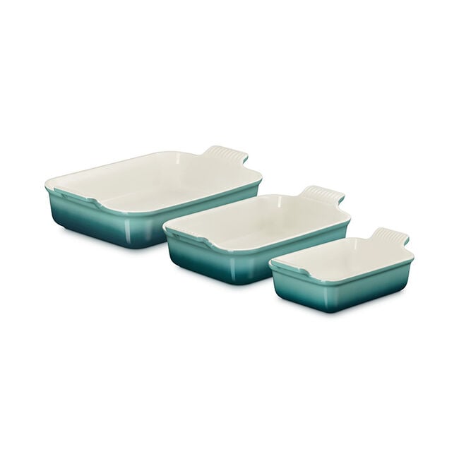 Le Creuset Online Heritage 3-Piece Rectangular Baking Dish Set - Heritage 3-Piece Rectangular Baking Dish Set - Image 4