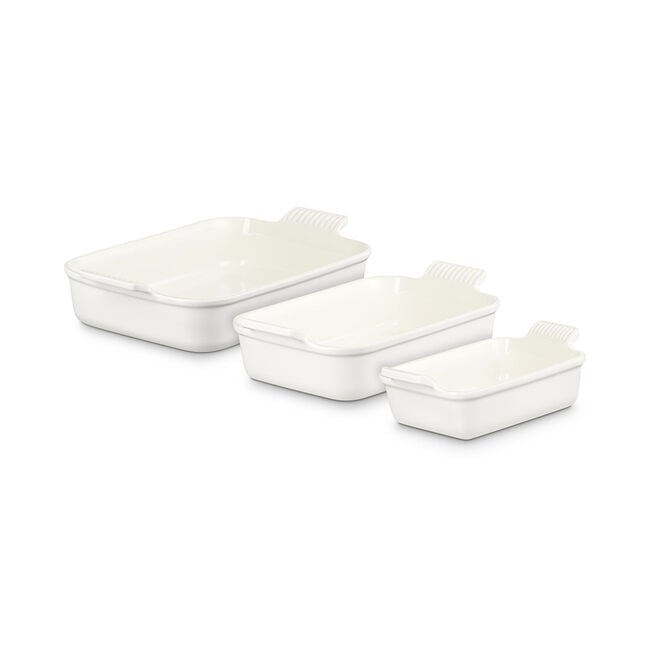 Le Creuset Online Heritage 3-Piece Rectangular Baking Dish Set - Heritage 3-Piece Rectangular Baking Dish Set - Image 12