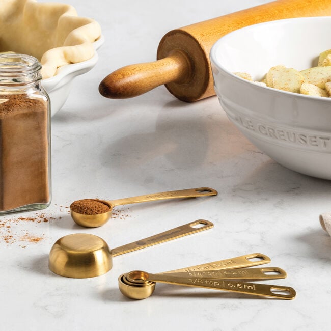 Le Creuset Online Gold 5-Piece Measuring Spoon Set - Gold 5-Piece Measuring Spoon Set