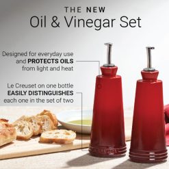 Alternative view of Le Creuset Online Signature Oil and Vinegar Set - Signature Oil and Vinegar Set