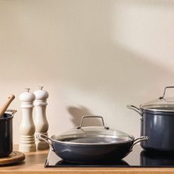 Alternative view of Le Creuset Online Essential Non-stick Ceramic Shallow Braiser with Glass Lid - Essential Non-stick Ceramic Shallow Braiser with Glass Lid