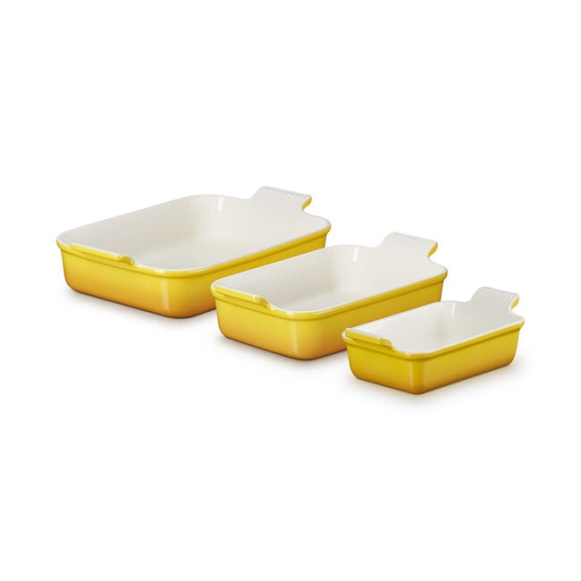 Le Creuset Online Heritage 3-Piece Rectangular Baking Dish Set - Heritage 3-Piece Rectangular Baking Dish Set - Image 10