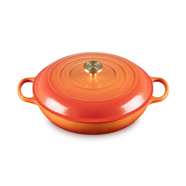 Le Creuset Online Signature Round Braiser with Crucible Knob - Signature Round Braiser with Crucible Knob - Image 8