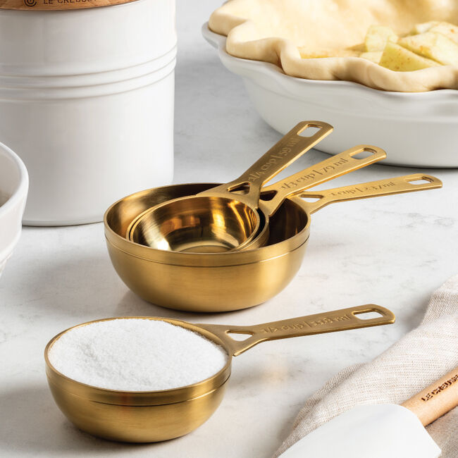 Le Creuset Online Gold 4-Piece Measuring Cup Set - Gold 4-Piece Measuring Cup Set