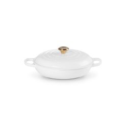 Alternative view of Le Creuset Online Signature Braiser with Gold Knob - Signature Braiser with Gold Knob