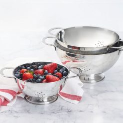 Alternative view of Le Creuset Online Stainless Steel 3-Piece Colander Set - Stainless Steel 3-Piece Colander Set