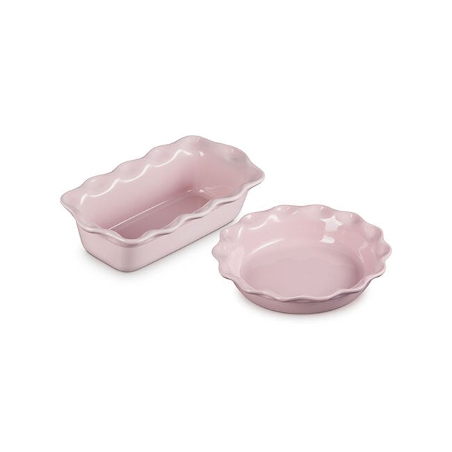 Le Creuset Online Heritage Pie Dish and Fluted Loaf Pan Set - Heritage Pie Dish and Fluted Loaf Pan Set - Image 7