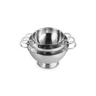 Le Creuset Online Stainless Steel 3-Piece Colander Set - Stainless Steel 3-Piece Colander Set - Image 10