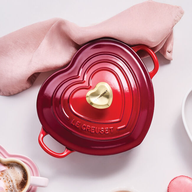 Le Creuset Online Stainless Steel Heart Knob - Stainless Steel Heart Knob