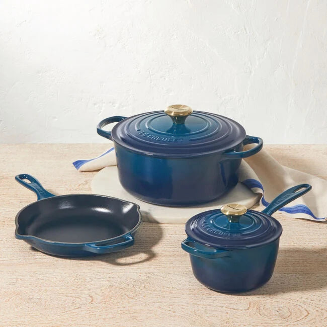 Le Creuset Online Signature Enameled Cast Iron 5-Piece lec27ware Set - Signature Enameled Cast Iron 5-Piece lec27ware Set - Image 3