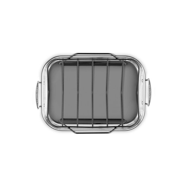 Le Creuset Online Stainless Steel Roasting Pan with Non-stick Rack - Stainless Steel Roasting Pan with Non-stick Rack - Image 5
